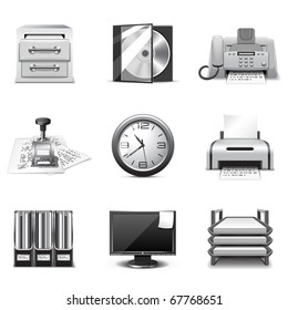 Office icons | B&W series