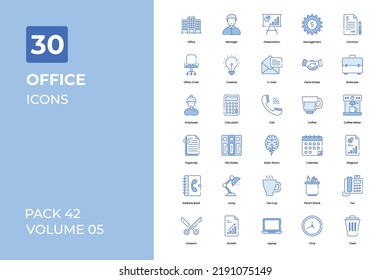 Office icons collection. Set contains such Icons as team building, office, manager, business man, and more