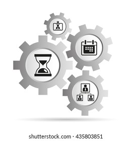 office icons in gear