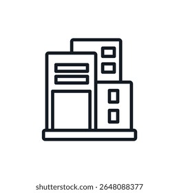 office icons isolated on White Background. Flat style design
