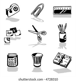 Office icons - others of same series : http://www.shutterstock.com/lightboxes.mhtml?lightbox_id=498997