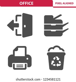 Office Icons. Professional, pixel perfect icons, EPS 10 format.
