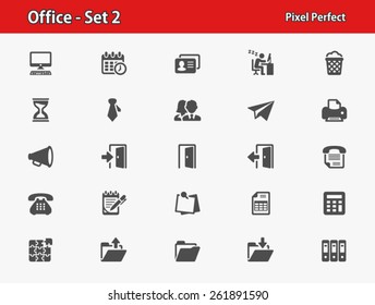 Office Icons. Professional, pixel perfect icons optimized for both large and small resolutions.
