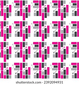 Office icons seamless pattern background Vector illustration