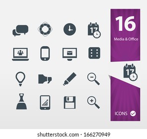 Office icons ( Set of 16 Quality icons )