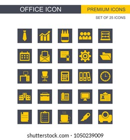 Office icons set 