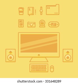 Office icons set