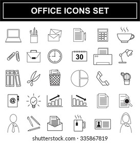 Office icons set