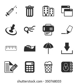 Office icons set. 