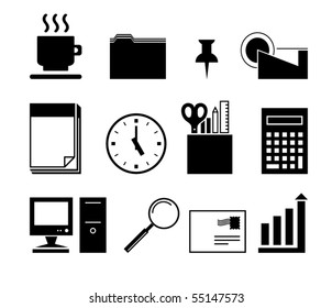 Office icons, set