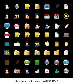 Office icons set