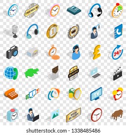 Office icons set. Isometric style of 36 office vector icons for web for any design
