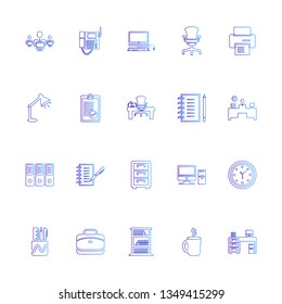 Office Icons set vector - Business icons set