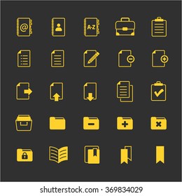 Office icons set for web