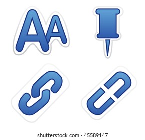 office icons set.vector ilustration