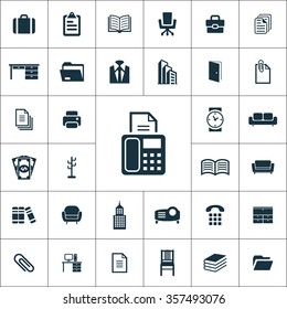 office icons universal set for web and mobile
