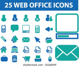 office icons. vector