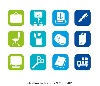 Office icons vector set