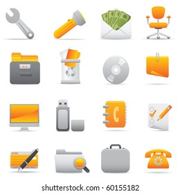 Office Icons, Yellow11 Professional icons for your website, application, or presentation