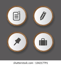 Office icons,vector