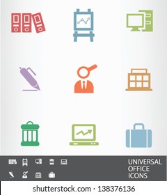 Office icons,vector