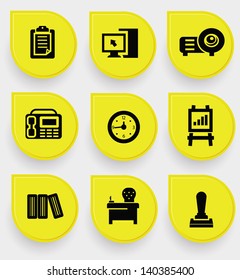 Office icons,vector