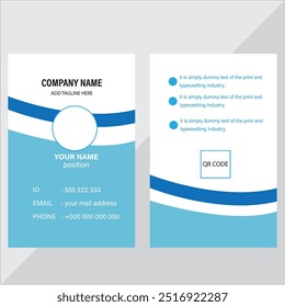 Office Id Card Design Template