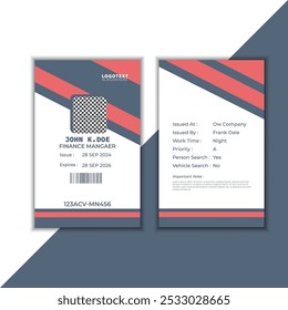 Office ID Card design  Template