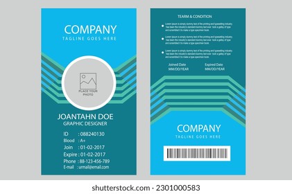 diseño de tarjeta de identificación de oficina, descarga libre vectorial,