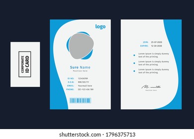 Office Id Card Template Design