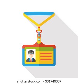 office ID flat icon