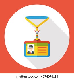 office ID flat icon