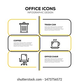 OFFICE AND ILLUSTRATION ICON CONCEPT
