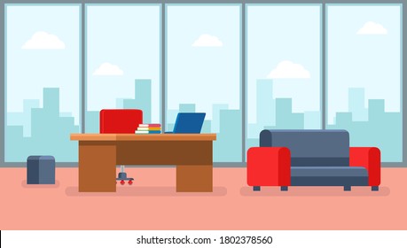 Office Interior Design Modern Office Designer Stock Vector (Royalty ...