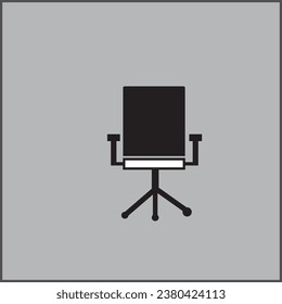 Office Interior Employee Executive Low Back Chair Vector Icon Design,