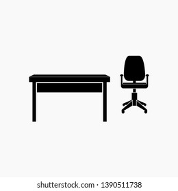 office interior icon vector isolated