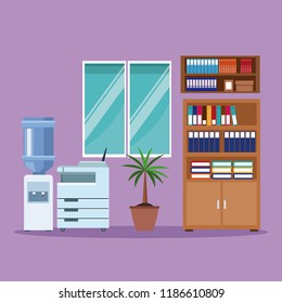 Office interior scenery