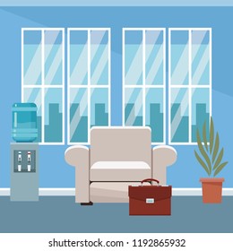 Office interior scenery
