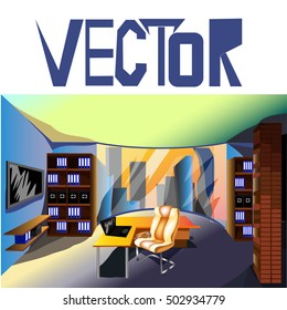 office interior (vector)