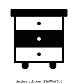 Office interior, well designed icon of side table in trendy style