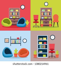 office interior workplace