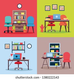 office interior workplace