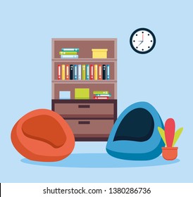office interior workplace