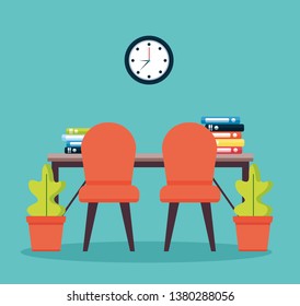 office interior workplace