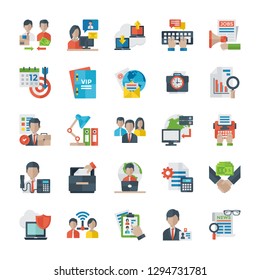 Office And Internet Flat Icons