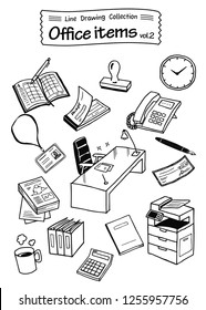 Office items 2 -Line Drawing Collection-