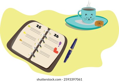  office items and the cup