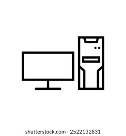 Office items icon stock vector