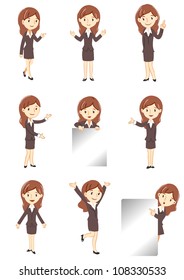 office lady display