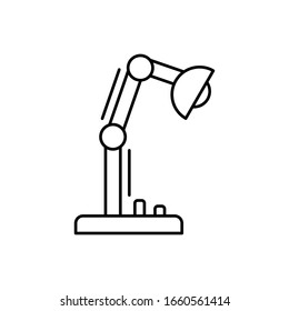 Office lamp icon. Simple line, outline vector elements of office tool icons for ui and ux, website or mobile application